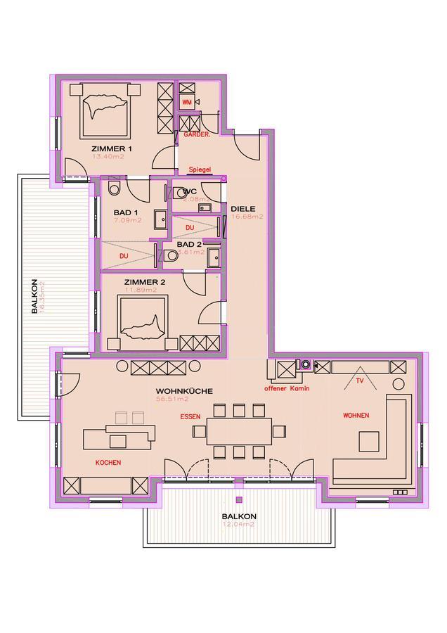 Alpin Penthouse Hollersbach Apartment Hollersbach im Pinzgau Luaran gambar